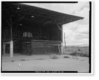 Historic Framed Print, Barstow-Daggett Airport, Hangar Shed No. 4, 39500 National Trails Highway, Daggett vicinity, San Bernardino County, CA - 16,  17-7/8" x 21-7/8"