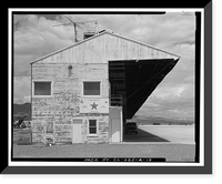 Historic Framed Print, Barstow-Daggett Airport, Hangar Shed No. 4, 39500 National Trails Highway, Daggett vicinity, San Bernardino County, CA - 17,  17-7/8" x 21-7/8"