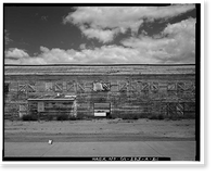 Historic Framed Print, Barstow-Daggett Airport, Hangar Shed No. 4, 39500 National Trails Highway, Daggett vicinity, San Bernardino County, CA - 21,  17-7/8" x 21-7/8"