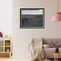 Historic Framed Print, Natomas Ditch System, Rhodes Ditch, West of Bidwell Street, north of U.S. Highway 50, Folsom, Sacramento County, CA - 3,  17-7/8" x 21-7/8"