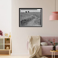 Historic Framed Print, Natomas Ditch System, Rhodes Ditch, West of Bidwell Street, north of U.S. Highway 50, Folsom, Sacramento County, CA - 6,  17-7/8" x 21-7/8"