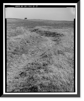 Historic Framed Print, Natomas Ditch System, Rhodes Ditch, West of Bidwell Street, north of U.S. Highway 50, Folsom, Sacramento County, CA - 7,  17-7/8" x 21-7/8"