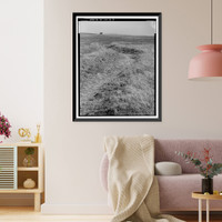 Historic Framed Print, Natomas Ditch System, Rhodes Ditch, West of Bidwell Street, north of U.S. Highway 50, Folsom, Sacramento County, CA - 7,  17-7/8" x 21-7/8"