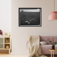 Historic Framed Print, Natomas Ditch System, Rhodes Ditch, West of Bidwell Street, north of U.S. Highway 50, Folsom, Sacramento County, CA - 15,  17-7/8" x 21-7/8"
