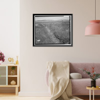 Historic Framed Print, Natomas Ditch System, Rhodes Ditch, West of Bidwell Street, north of U.S. Highway 50, Folsom, Sacramento County, CA - 17,  17-7/8" x 21-7/8"
