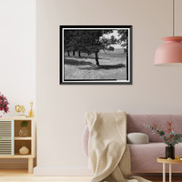 Historic Framed Print, Natomas Ditch System, Rhodes Ditch, West of Bidwell Street, north of U.S. Highway 50, Folsom, Sacramento County, CA - 19,  17-7/8" x 21-7/8"