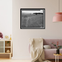 Historic Framed Print, Natomas Ditch System, Rhodes Ditch, West of Bidwell Street, north of U.S. Highway 50, Folsom, Sacramento County, CA - 21,  17-7/8" x 21-7/8"