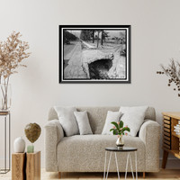 Historic Framed Print, Euclid Avenue, Upland, San Bernardino County, CA - 11,  17-7/8" x 21-7/8"