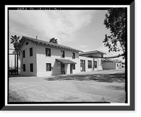 Historic Framed Print, Chollas Heights Naval Radio Transmitting Facility, Transmitter Building, 6410 Zero Road, San Diego, San Diego County, CA,  17-7/8" x 21-7/8"