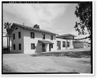 Historic Framed Print, Chollas Heights Naval Radio Transmitting Facility, Transmitter Building, 6410 Zero Road, San Diego, San Diego County, CA,  17-7/8" x 21-7/8"