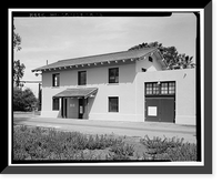 Historic Framed Print, Chollas Heights Naval Radio Transmitting Facility, Transmitter Building, 6410 Zero Road, San Diego, San Diego County, CA - 2,  17-7/8" x 21-7/8"