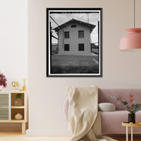Historic Framed Print, Chollas Heights Naval Radio Transmitting Facility, Transmitter Building, 6410 Zero Road, San Diego, San Diego County, CA - 4,  17-7/8" x 21-7/8"