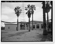 Historic Framed Print, Chollas Heights Naval Radio Transmitting Facility, Transmitter Building, 6410 Zero Road, San Diego, San Diego County, CA - 6,  17-7/8" x 21-7/8"