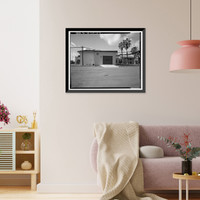 Historic Framed Print, Chollas Heights Naval Radio Transmitting Facility, Transmitter Building, 6410 Zero Road, San Diego, San Diego County, CA - 8,  17-7/8" x 21-7/8"