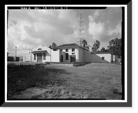 Historic Framed Print, Chollas Heights Naval Radio Transmitting Facility, Transmitter Building, 6410 Zero Road, San Diego, San Diego County, CA - 9,  17-7/8" x 21-7/8"