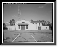 Historic Framed Print, Chollas Heights Naval Radio Transmitting Facility, Transmitter Building, 6410 Zero Road, San Diego, San Diego County, CA - 10,  17-7/8" x 21-7/8"