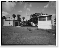 Historic Framed Print, Chollas Heights Naval Radio Transmitting Facility, Helix House, 6410 Zero Road, San Diego, San Diego County, CA - 4,  17-7/8" x 21-7/8"