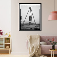 Historic Framed Print, Chollas Heights Naval Radio Transmitting Facility, Helix House, 6410 Zero Road, San Diego, San Diego County, CA - 8,  17-7/8" x 21-7/8"