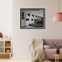 Historic Framed Print, Chollas Heights Naval Radio Transmitting Facility, Public Works Shop, 6410 Zero Road, San Diego, San Diego County, CA - 4,  17-7/8" x 21-7/8"