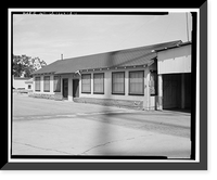 Historic Framed Print, Chollas Heights Naval Radio Transmitting Facility, Recreation Building, 6410 Zero Road, San Diego, San Diego County, CA,  17-7/8" x 21-7/8"