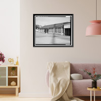 Historic Framed Print, Chollas Heights Naval Radio Transmitting Facility, Recreation Building, 6410 Zero Road, San Diego, San Diego County, CA,  17-7/8" x 21-7/8"
