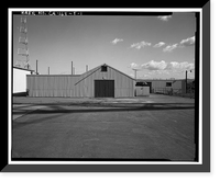 Historic Framed Print, Chollas Heights Naval Radio Transmitting Facility, Operational Storage Building, 6410 Zero Road, San Diego, San Diego County, CA,  17-7/8" x 21-7/8"