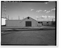Historic Framed Print, Chollas Heights Naval Radio Transmitting Facility, Operational Storage Building, 6410 Zero Road, San Diego, San Diego County, CA,  17-7/8" x 21-7/8"