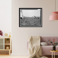 Historic Framed Print, Chollas Heights Naval Radio Transmitting Facility, Operational Storage Building, 6410 Zero Road, San Diego, San Diego County, CA - 3,  17-7/8" x 21-7/8"