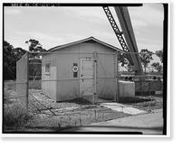 Historic Framed Print, Chollas Heights Naval Radio Transmitting Facility, PERS Support Storage Building, 6410 Zero Road, San Diego, San Diego County, CA,  17-7/8" x 21-7/8"