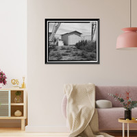 Historic Framed Print, Chollas Heights Naval Radio Transmitting Facility, PERS Support Storage Building, 6410 Zero Road, San Diego, San Diego County, CA - 2,  17-7/8" x 21-7/8"