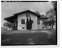 Historic Framed Print, Chollas Heights Naval Radio Transmitting Facility, Officer's Quarters, 6410 Zero Road, San Diego, San Diego County, CA - 3,  17-7/8" x 21-7/8"