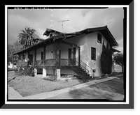 Historic Framed Print, Chollas Heights Naval Radio Transmitting Facility, Officer's Quarters, 6410 Zero Road, San Diego, San Diego County, CA - 5,  17-7/8" x 21-7/8"