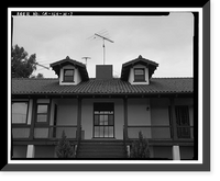 Historic Framed Print, Chollas Heights Naval Radio Transmitting Facility, Officer's Quarters, 6410 Zero Road, San Diego, San Diego County, CA - 7,  17-7/8" x 21-7/8"