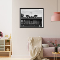 Historic Framed Print, Chollas Heights Naval Radio Transmitting Facility, Officer's Quarters, 6410 Zero Road, San Diego, San Diego County, CA - 7,  17-7/8" x 21-7/8"