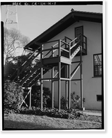 Historic Framed Print, Chollas Heights Naval Radio Transmitting Facility, Officer's Quarters, 6410 Zero Road, San Diego, San Diego County, CA - 8,  17-7/8" x 21-7/8"