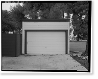 Historic Framed Print, Chollas Heights Naval Radio Transmitting Facility, Quarters A Garage, 6410 Zero Road, San Diego, San Diego County, CA,  17-7/8" x 21-7/8"