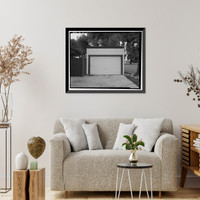 Historic Framed Print, Chollas Heights Naval Radio Transmitting Facility, Quarters A Garage, 6410 Zero Road, San Diego, San Diego County, CA,  17-7/8" x 21-7/8"