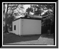 Historic Framed Print, Chollas Heights Naval Radio Transmitting Facility, Quarters A Garage, 6410 Zero Road, San Diego, San Diego County, CA - 2,  17-7/8" x 21-7/8"