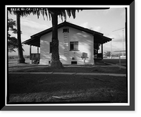 Historic Framed Print, Chollas Heights Naval Radio Transmitting Facility, Chief Operator's Quarters, 6410 Zero Road, San Diego, San Diego County, CA - 4,  17-7/8" x 21-7/8"