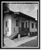 Historic Framed Print, Chollas Heights Naval Radio Transmitting Facility, Chief Operator's Quarters, 6410 Zero Road, San Diego, San Diego County, CA - 6,  17-7/8" x 21-7/8"