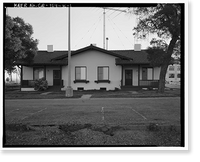 Historic Framed Print, Chollas Heights Naval Radio Transmitting Facility, Married Officer's Quarters, 6410 Zero Road, San Diego, San Diego County, CA,  17-7/8" x 21-7/8"