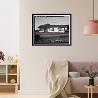 Historic Framed Print, Chollas Heights Naval Radio Transmitting Facility, Married Officer's Quarters, 6410 Zero Road, San Diego, San Diego County, CA - 3,  17-7/8" x 21-7/8"