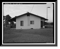 Historic Framed Print, Chollas Heights Naval Radio Transmitting Facility, Married Officer's Quarters, 6410 Zero Road, San Diego, San Diego County, CA - 4,  17-7/8" x 21-7/8"