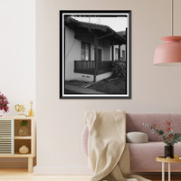 Historic Framed Print, Chollas Heights Naval Radio Transmitting Facility, Married Officer's Quarters, 6410 Zero Road, San Diego, San Diego County, CA - 5,  17-7/8" x 21-7/8"