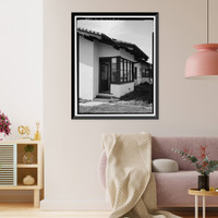 Historic Framed Print, Chollas Heights Naval Radio Transmitting Facility, Married Officer's Quarters, 6410 Zero Road, San Diego, San Diego County, CA - 6,  17-7/8" x 21-7/8"