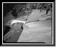 Historic Framed Print, Salinas Dam, Salinas River near Pozo Road, Santa Margarita vicinity, San Luis Obispo County, CA - 7,  17-7/8" x 21-7/8"