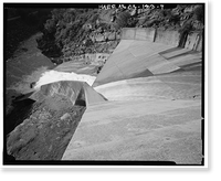 Historic Framed Print, Salinas Dam, Salinas River near Pozo Road, Santa Margarita vicinity, San Luis Obispo County, CA - 7,  17-7/8" x 21-7/8"