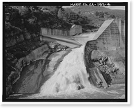 Historic Framed Print, Salinas Dam, Salinas River near Pozo Road, Santa Margarita vicinity, San Luis Obispo County, CA - 8,  17-7/8" x 21-7/8"