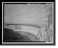 Historic Framed Print, Salinas Dam, Salinas River near Pozo Road, Santa Margarita vicinity, San Luis Obispo County, CA - 9,  17-7/8" x 21-7/8"