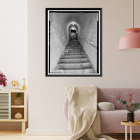 Historic Framed Print, Salinas Dam, Salinas River near Pozo Road, Santa Margarita vicinity, San Luis Obispo County, CA - 12,  17-7/8" x 21-7/8"